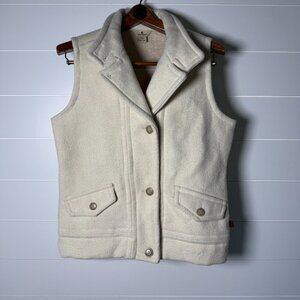 Woolrich Wool Thick Vest Women's Size M Cream